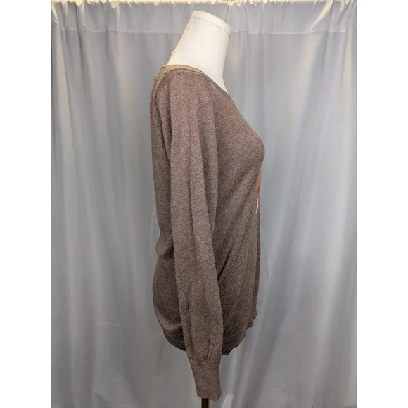 Old Navy Fox Sweater Blogger Fav Women's Small Brown Softest Crew Neck Knit Top‎ - Picture 10 of 13